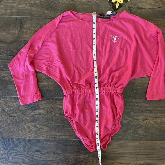 Vintage Playboy Playmate Bunny bodysuit Pink size medium NEW - Picture 3 of 6